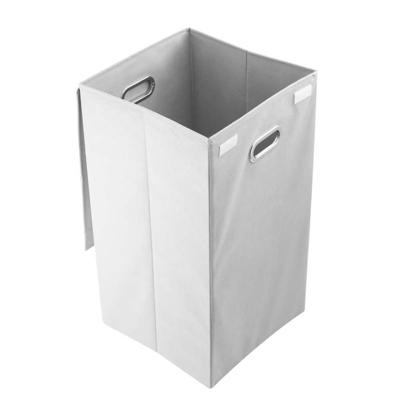 Panier à Linge Pliable Avec Couvercle Et Poignées - Maille Respirante, Design Suspendu Ou Posé, Beige - 4